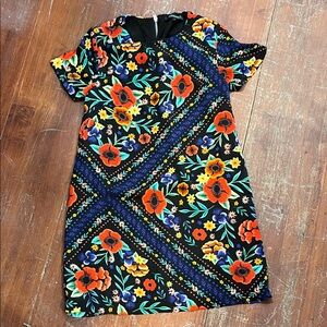 🌻3/$15🌻 Olivaceous Black Floral Mini Dress